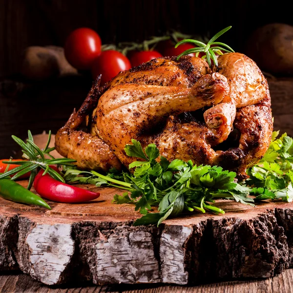 Baked Chicken with herbs — Stock Photo, Image