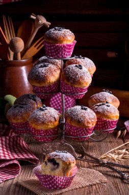 Homemade blueberries muffins