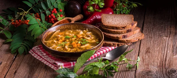 Sopa de tripa de carne — Fotografia de Stock