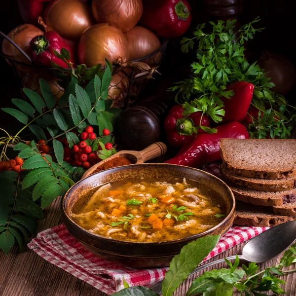 Beef tripe soup — Stock Photo, Image