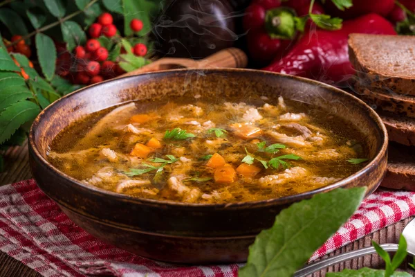 Beef tripe soup — Stock Photo, Image