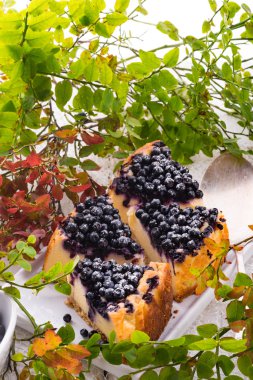 Yaban mersini ile ev yapımı cheesecake