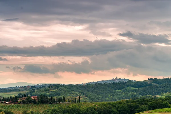 Campi vista Toscana — Foto Stock