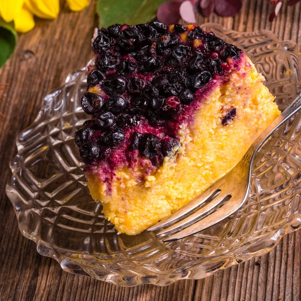 Herbst-Kürbis-Käsekuchen — Stockfoto