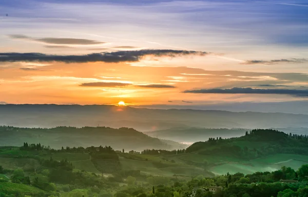 Campos vista en Toscana —  Fotos de Stock