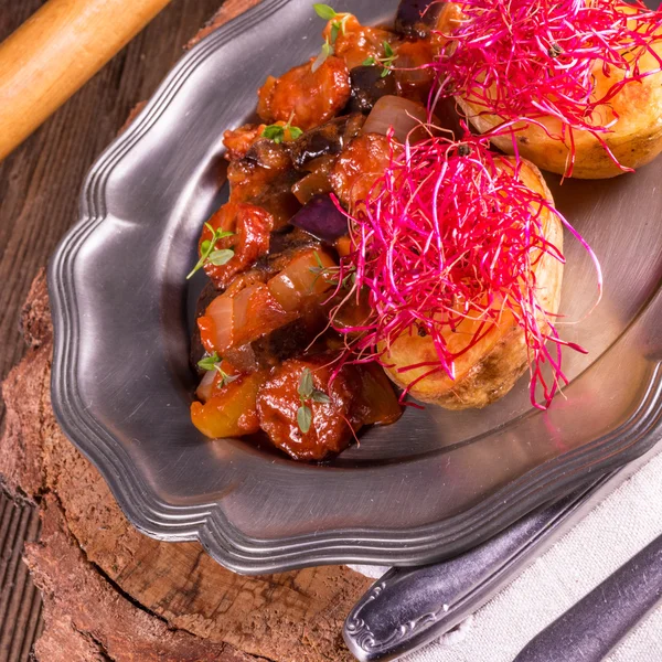 Ratatouille con patatas al horno —  Fotos de Stock