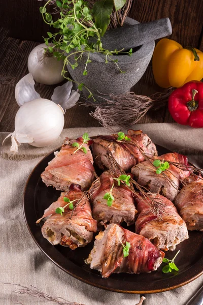 Stuffed pork tenderloin — Stock Photo, Image