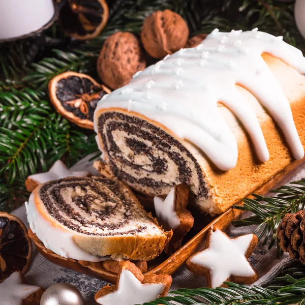 Poppy seed cake — Stock Photo, Image