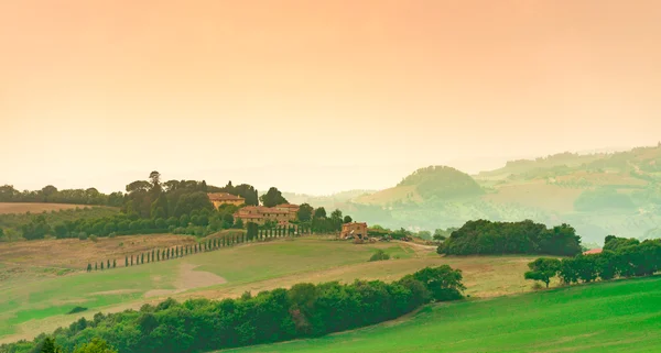 Campos vista en Toscana — Foto de Stock