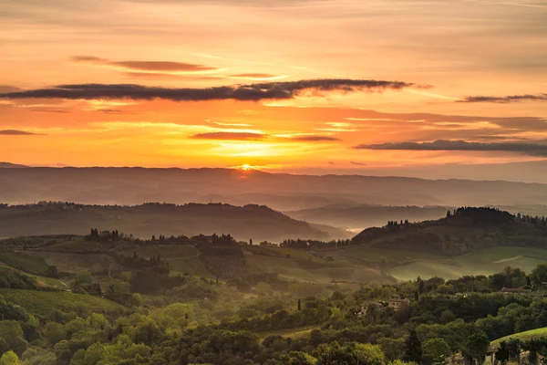 Campos vista en Toscana —  Fotos de Stock