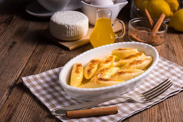 Frische Kartoffelknödel — Stockfoto