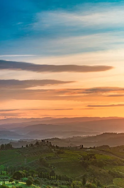 Campos vista en Toscana —  Fotos de Stock