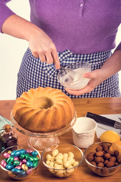 Cake glaze preparation — Stock Photo, Image