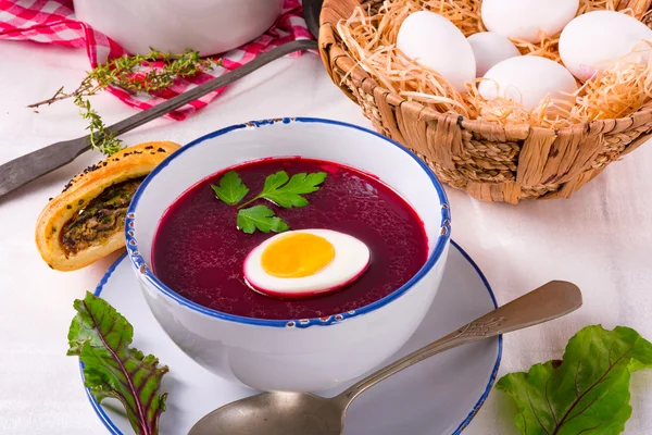 Zuppa di barbabietola rossa — Foto Stock
