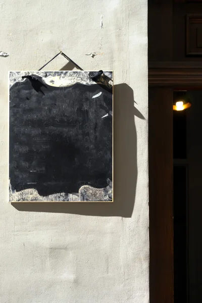 The menu for the cafe on the street — Stock Photo, Image