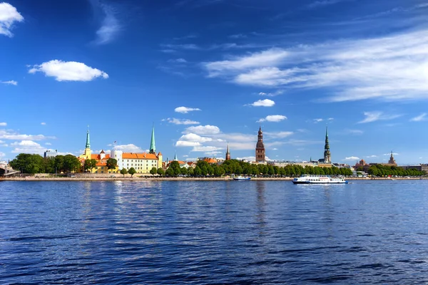 Capital of Latvia Panorama of Riga in the summer — Stock Photo, Image