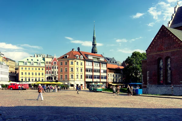 Dome Square in Riga on a summer day — Stock Photo, Image
