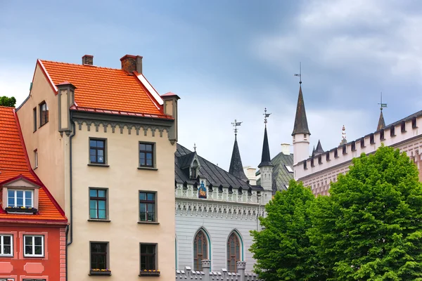 Torens groot en klein Guild in Riga — Stockfoto