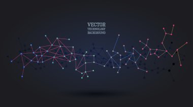 Ağ poligonal arka plan