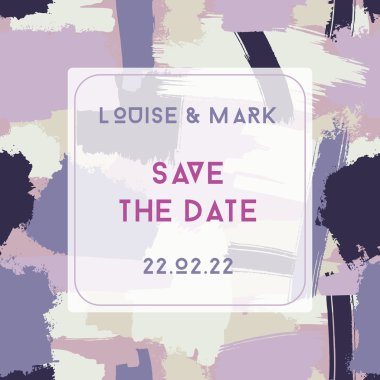 Soyut davet şablonu