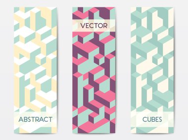 Soyut geometrik afiş Şablonlar