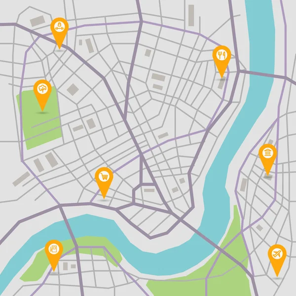 vektör şehir haritası