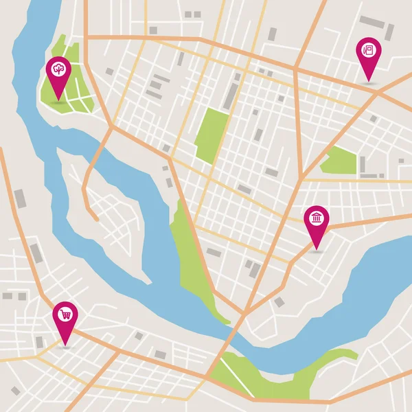 vektör şehir haritası