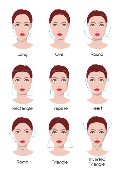 Twarz typ infografiki — Wektor stockowy