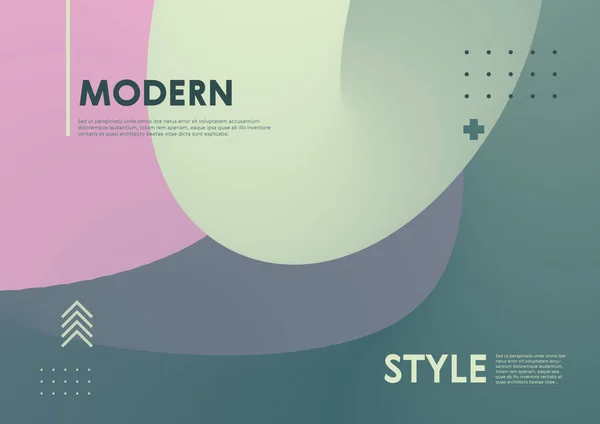 Fondo vectorial en diseño fluido de moda y colores suaves — Archivo Imágenes Vectoriales