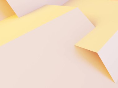 Zigzag kağıtlarının 3 boyutlu geometrik şekilleri. Modern arkaplan oluşturma