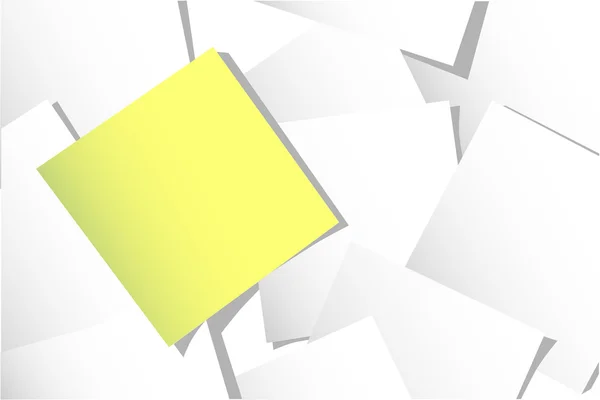 Yellow sticky note — Stock Vector