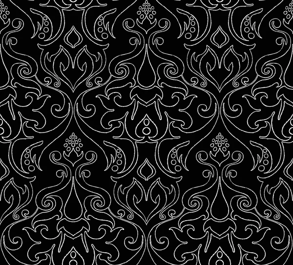 Patrón floral sin costuras — Vector de stock