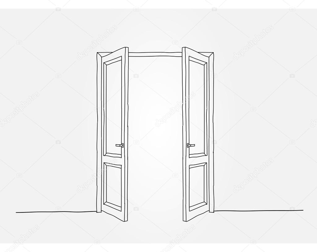 Black Contour Doors Stock Vector Image By C Mooo Black Contour Doors Stock Vector Image By C Mooo
