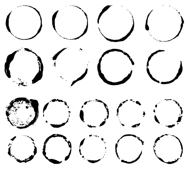 Koffiekopje vlekken — Stockvector