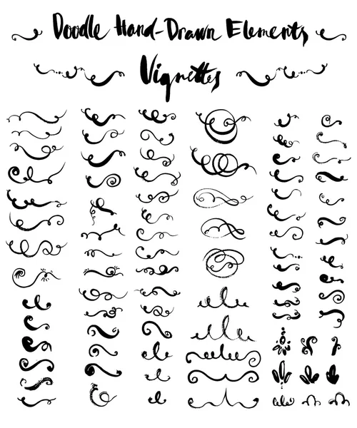 Vinhetas de doodle — Vetor de Stock