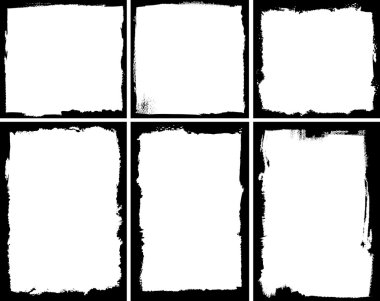 Grunge frames clipart