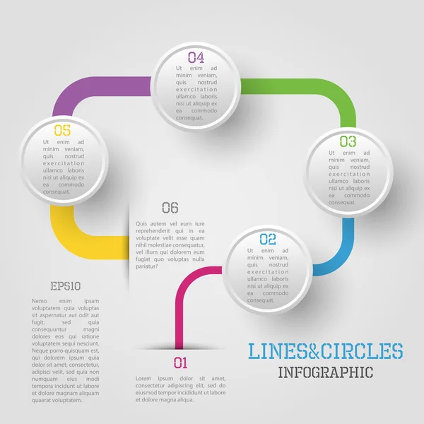 Infografía del círculo — Archivo Imágenes Vectoriales