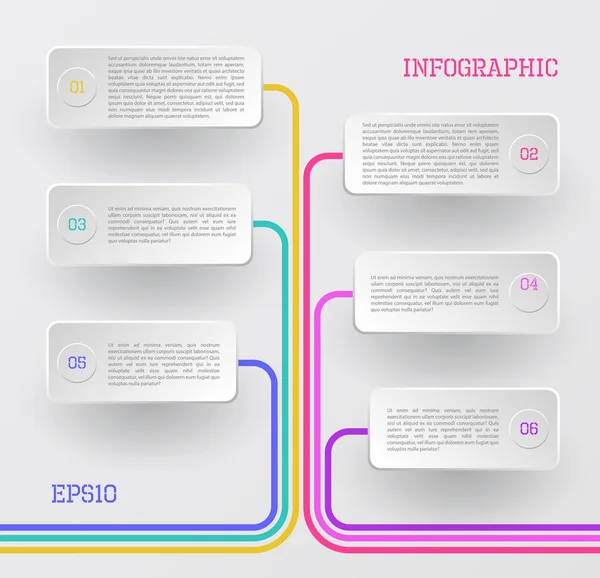 Transparente Infografik — Stockvektor