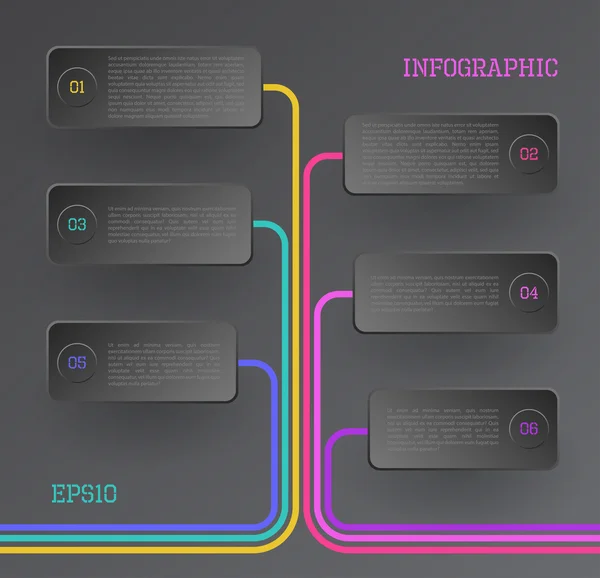 Banners infografía — Vector de stock