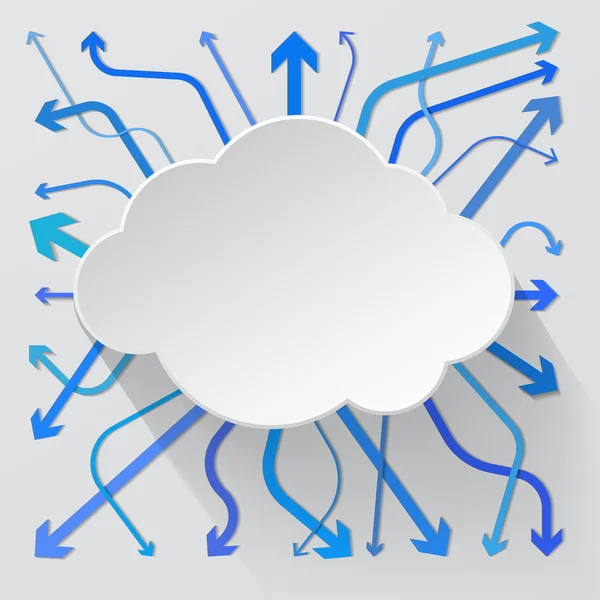 Tecnología de nube — Vector de stock