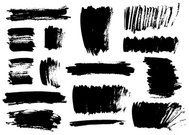 Siyah fırça darbeleri