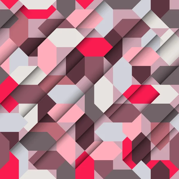 Бесшовный абстрактный бумажный геометрический узор — стоковый вектор
