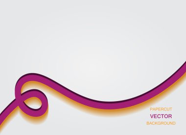 Vektör papercut satır arkaplanı