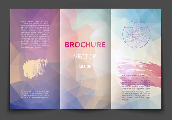 Brochure design template — Stock Vector