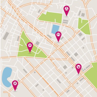 vektör şehir haritası