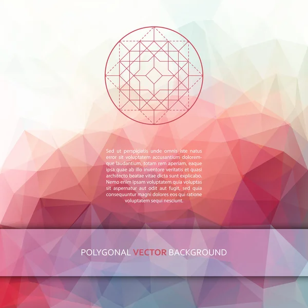 Fond polygonal carré vectoriel — Image vectorielle