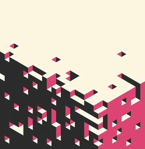 Isométrique cubes fond — Image vectorielle