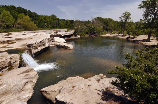 Alt Falls, Mckinney Falls State Park, Austin Texas Stok Resim