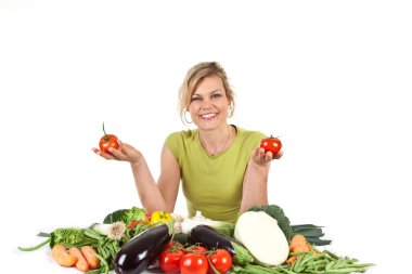 Sevimli sarışın kız stüdyoda vurdu