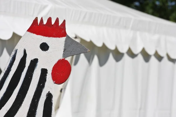 Viejo Tablero Pollo Madera Roskilde Denmark — Foto de Stock